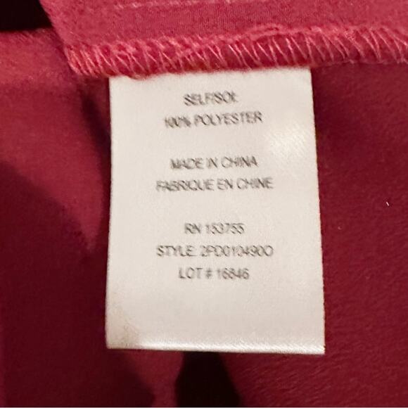 Haute Hippie Top Shirt Blouse statement Balloon Sleeve NWT NEW maroon boho Small - Picture 5 of 15